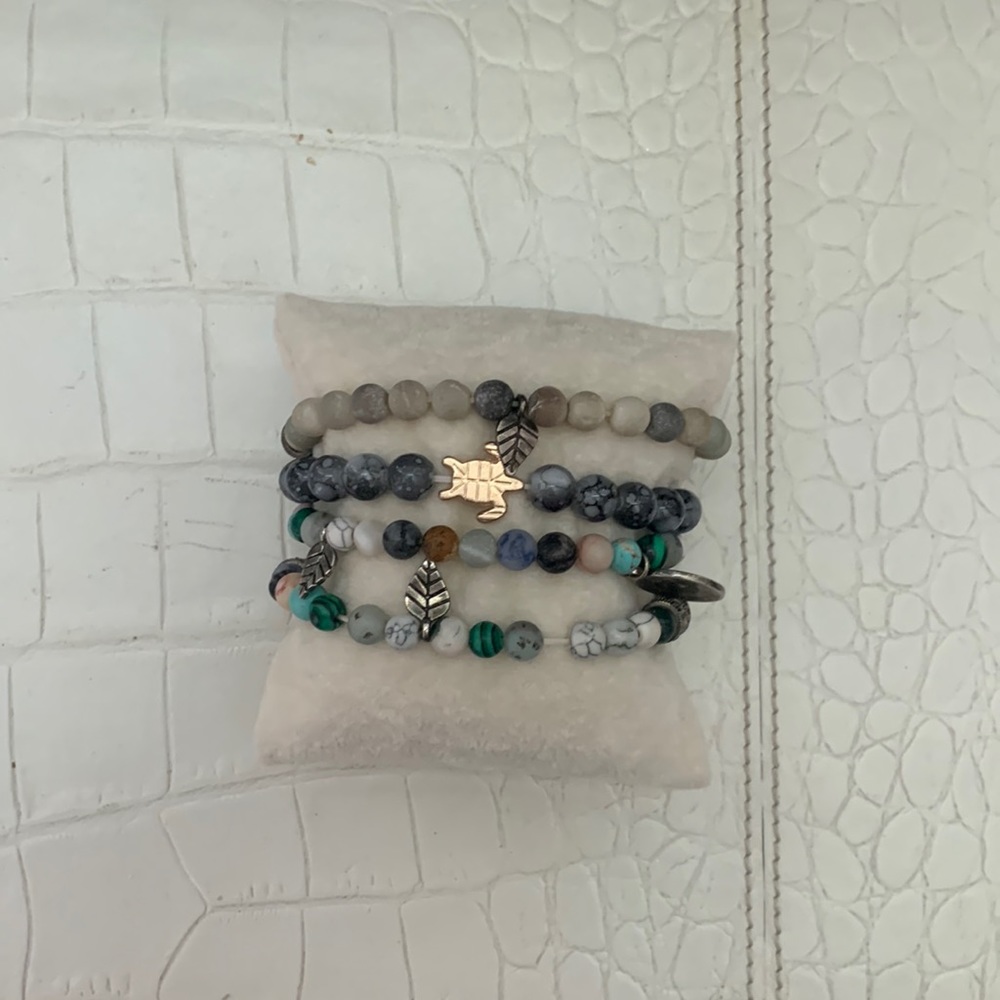 Never worn beaded bracelets